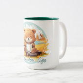 Coffee for life ツートーンマグカップ (正面右)