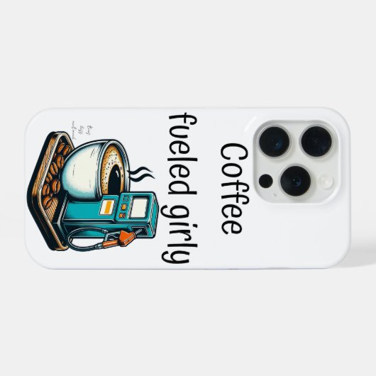 coffee fueled girly iPhoneケース (裏面横)