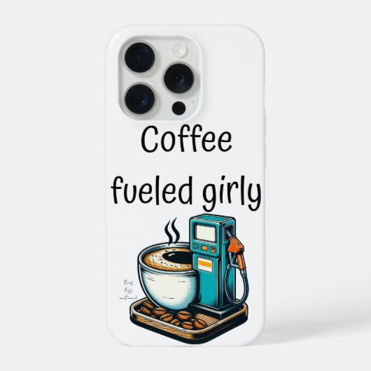 coffee fueled girly iPhoneケース (裏面)