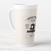 Coffee Fueling – Motivational Personalized Coffee  カフェラテマグ (左アングル)