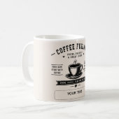 Coffee Fueling – Motivational Personalized Coffee  コーヒーマグカップ (正面左)