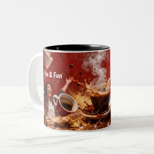Coffee & Fun Mug ツートーンマグカップ (正面左)