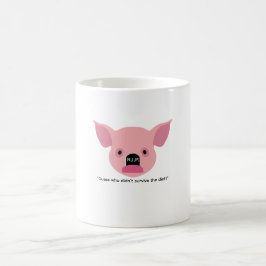 Coffee funny conceptual mug with a pig コーヒーマグカップ