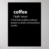 Coffee Funny Dictionary Definition ポスター (正面)