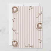 Coffee Gender Neutral Baby Shower Invitation 招待状 (裏面)