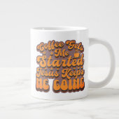 Coffee Gets Me Started – サングリア ジャンボコーヒーマグカップ (右)