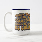 Coffee Gets Me Started ツートーンマグカップ (左)