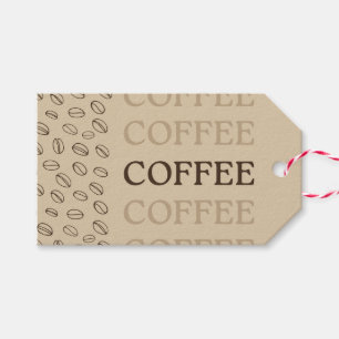 Coffee Gift Tag – Retro Coffee Beans ギフトタグ