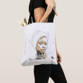 Coffee Girl - Artist - Massimo Pietrobon Tote Bag トートバッグ (クローズアップ)