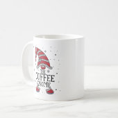 COFFEE Gnome Buffalo Plaid Matching Christmas 2021 コーヒーマグカップ (正面左)