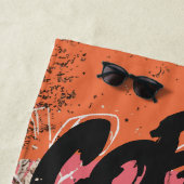 Coffee Graffiti Pop Art Beans ビーチタオル (インサイチュ)