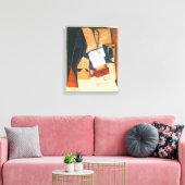 Coffee Grinder by Juan Gris, Cubism Artヴィンテージ キャンバスプリント (インサイチュ (リビング))