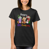 Coffee Halloween Thanksgiving Christmas Happy Hall Tシャツ (正面)