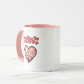 Coffee Helps Me Adult All Day Funny Mom マグカップ (正面左)