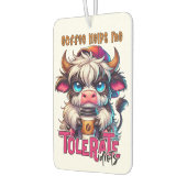 Coffee Helps Me Tolerate Idiots カーエアーフレッシュナー (左)