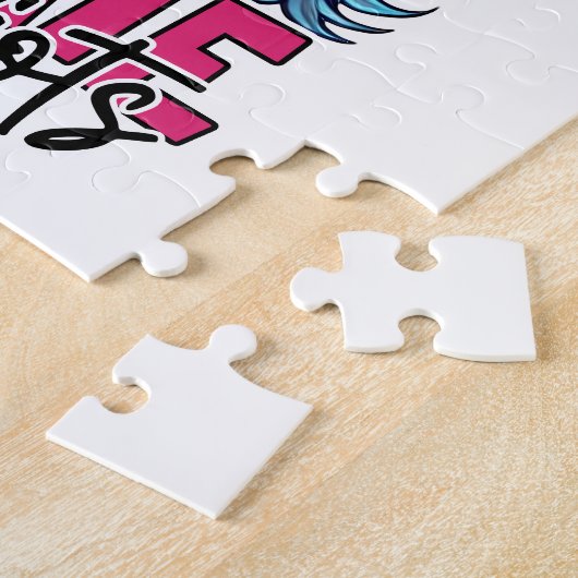 Coffee Helps Me Tolerate Idiots  ジグソーパズル (側面)