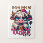 Coffee Helps Me Tolerate Idiots  ジグソーパズル (縦)