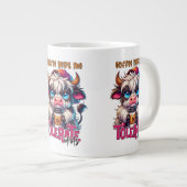 Coffee Helps Me Tolerate Idiots  ジャンボコーヒーマグカップ (正面右)