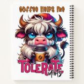 Coffee Helps Me Tolerate Idiots  ノートブック (裏面)