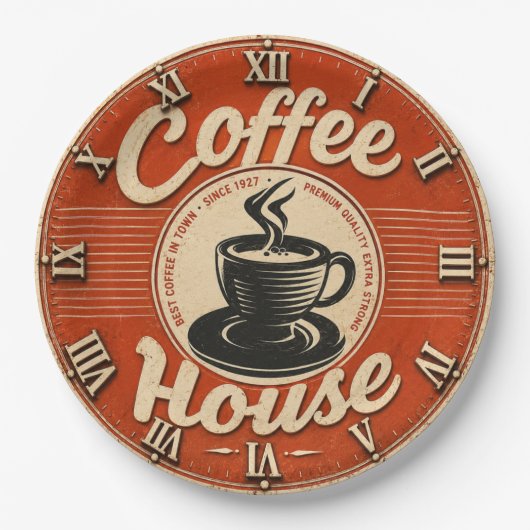 Coffee House ペーパープレート (正面)