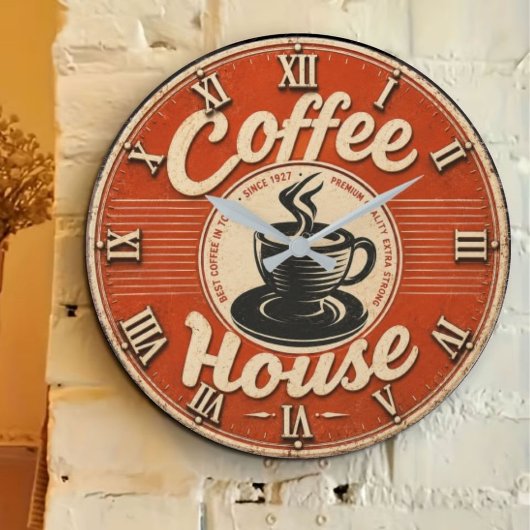 Coffee House ラージ壁時計