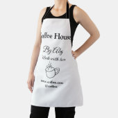 Coffee house made with love add text website socia エプロン (インサイチュ)