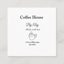 Coffee house made with love add text website socia