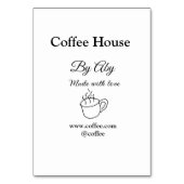 Coffee house made with love add text website socia テーブルナンバー (裏面)