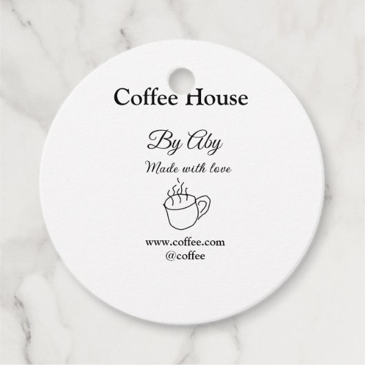 Coffee house made with love add text website socia フェイバータグ (正面)