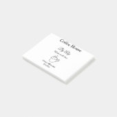 Coffee house made with love add text website socia ポストイット (アングル)