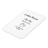 Coffee house made with love add text website socia マグネット (左側)