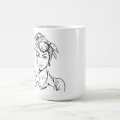 Coffee Humor | Coffee, Caffeine, Repeat コーヒーマグカップ (中央)