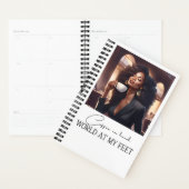 Coffee in Hand, World at My Coffers：毎日の足プランナー プランナー手帳 (ディスプレー)