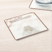 Coffee in heaven スクエアペーパーコースター (アングル)