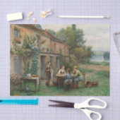 Coffee in the Garden by Daniel Ridgway Knight 薄葉紙 (クラフト)