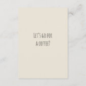 Coffee Invitation Greeting Card (裏面)