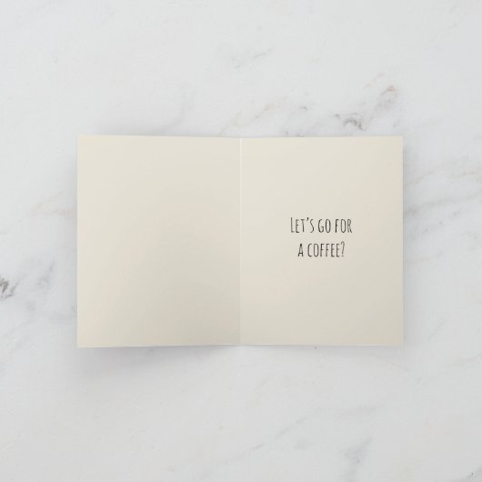 Coffee Invitation Greeting Card カード (内部)