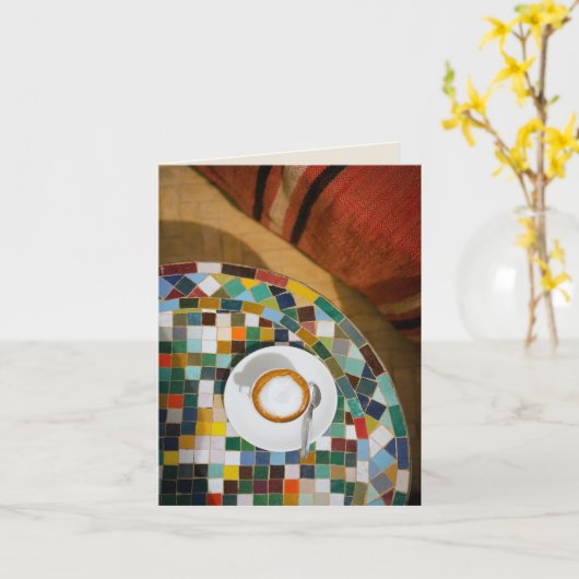 Coffee Invitation Greeting Card カード (黄色い花)