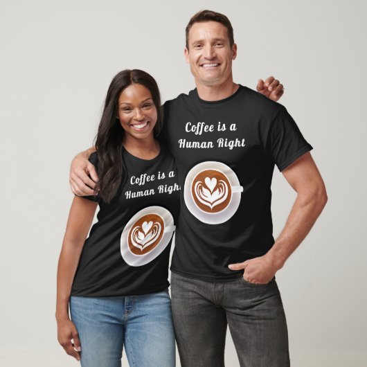 Coffee Is a Human Right Funny Coffee Mug Cup Coffe Tシャツ (ユニセックス)