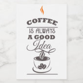Coffee is Always a Good Idea フードラベル (シングルラベル)