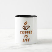 Coffee Is Life Mug – Funny Motivational Coffee マグカップ (中央)