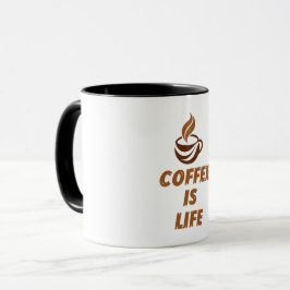 Coffee Is Life Mug – Funny Motivational Coffee マグカップ