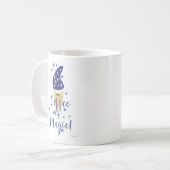 Coffee Is Magic Mocha Wizard Cartoon Slogan Mug コーヒーマグカップ (正面左)