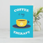 Coffee Is Myセラピー招待状カード 招待状 (スタンド正面)