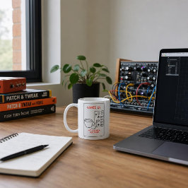 Coffee Is My Control Voltage – Synth Nerd Kaffee コーヒーマグカップ