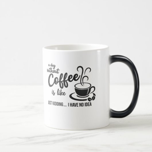 Coffee Is My Love Language – コーヒー愛好家の名言 モーフィングマグカップ (右)