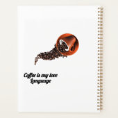 Coffee Is My Love Language ノート – かわいいコーヒー プランナー手帳 (裏面)