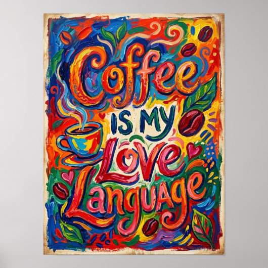 coffee is my love language ポスター (正面)