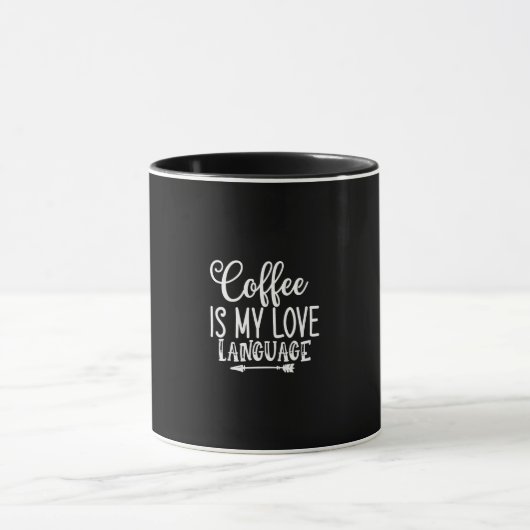 coffee is my love language マグカップ (中央)