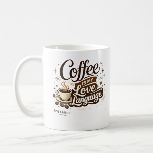 Coffee Is My Love Language マグ (左)